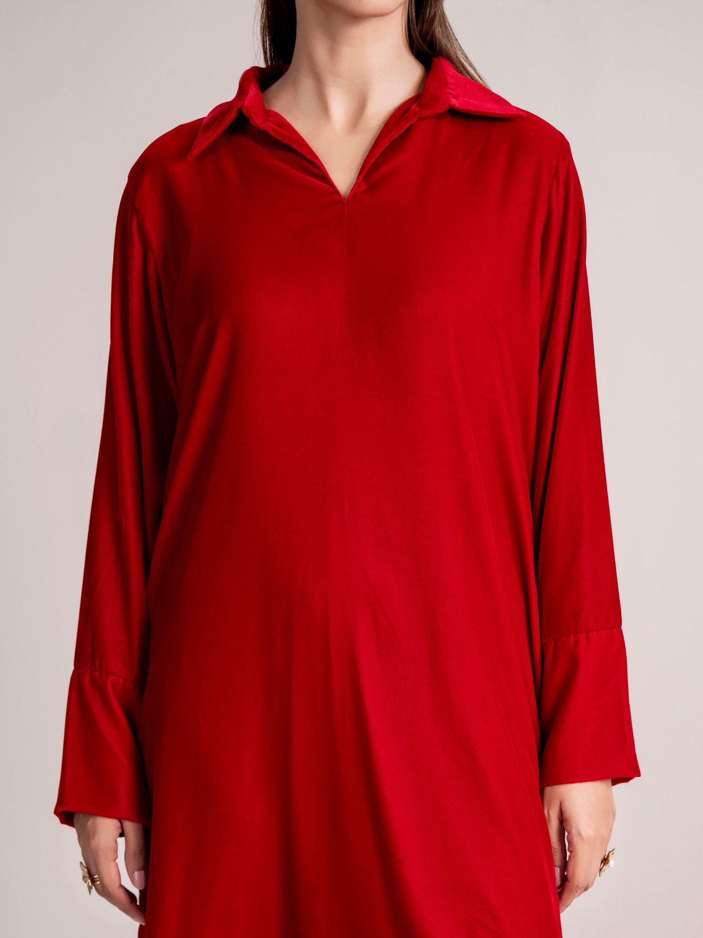 2 Piece Velvet Suit (Pret)