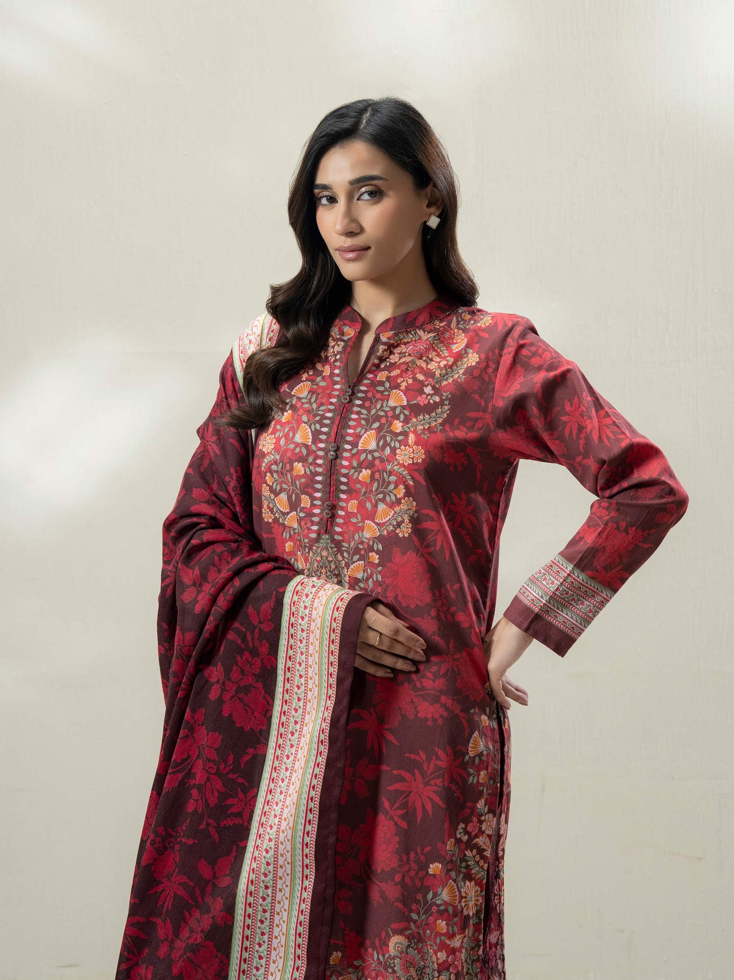 3-Piece Khaddar Suit (Pret)
