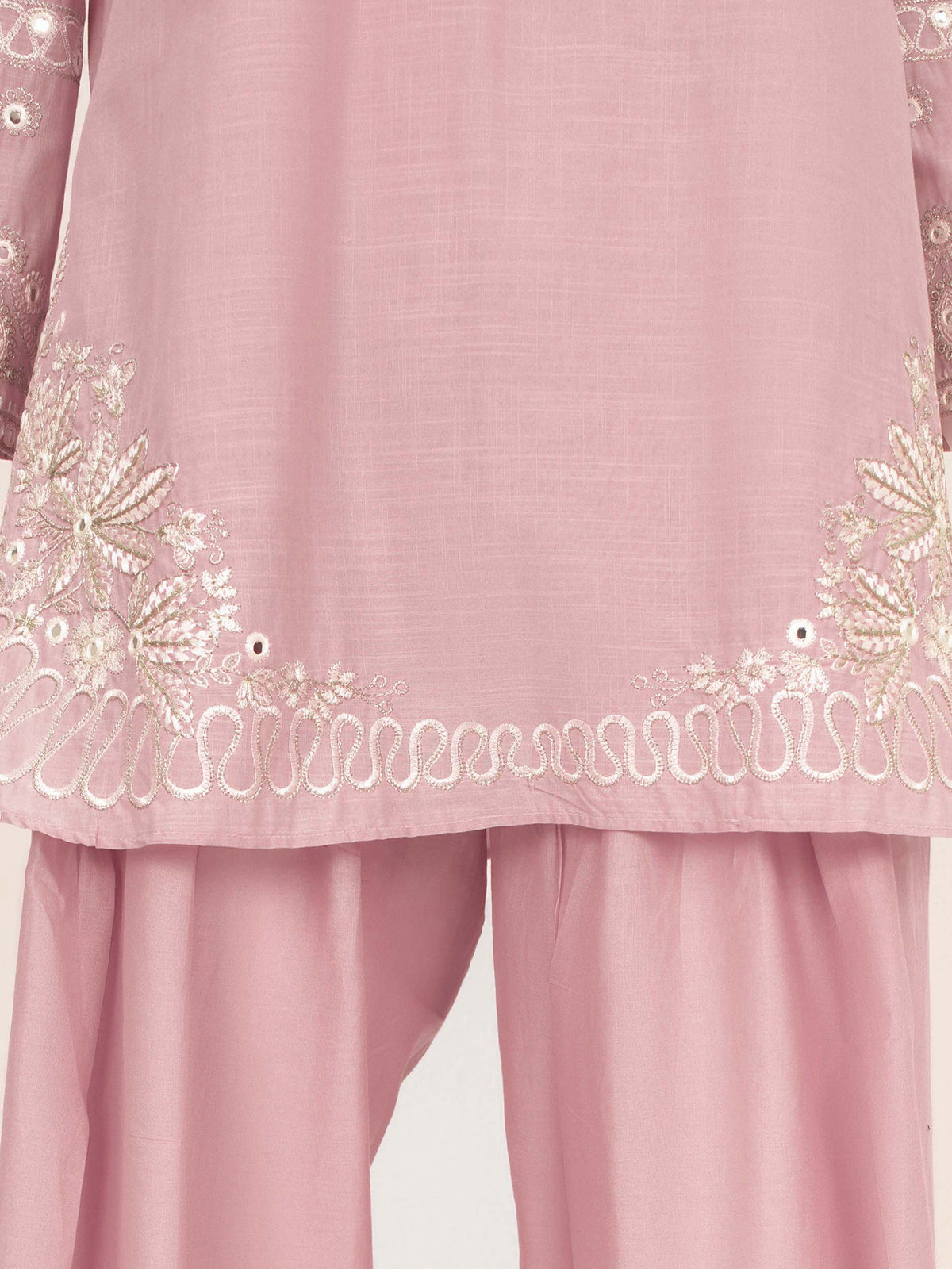 3 Piece Lawn Slub Suit- Embroidered (Pret)
