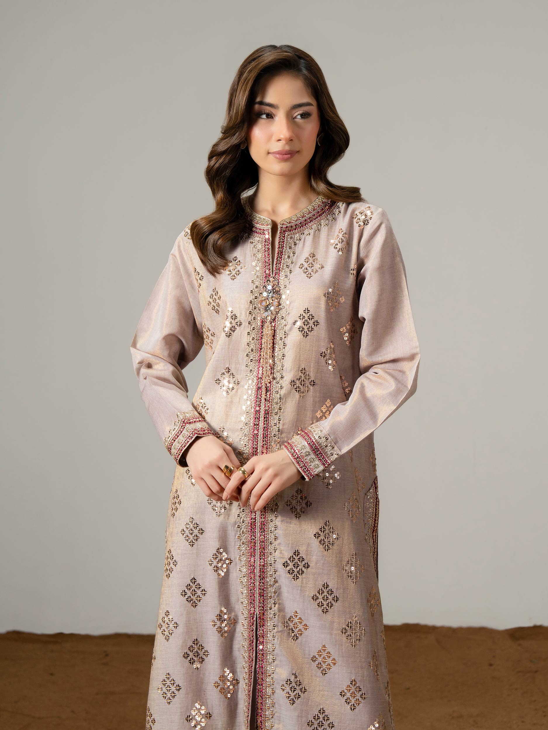 sachin and babi light blue dress Two-Piece Wedding Dress with Jacket: Royal Disruption