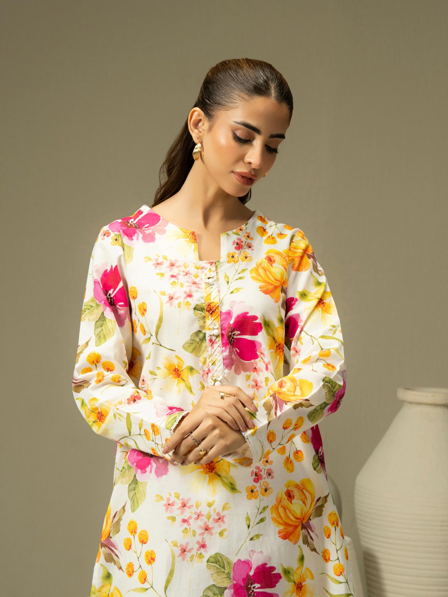 Khaddar Shirt-Printed (Pret)