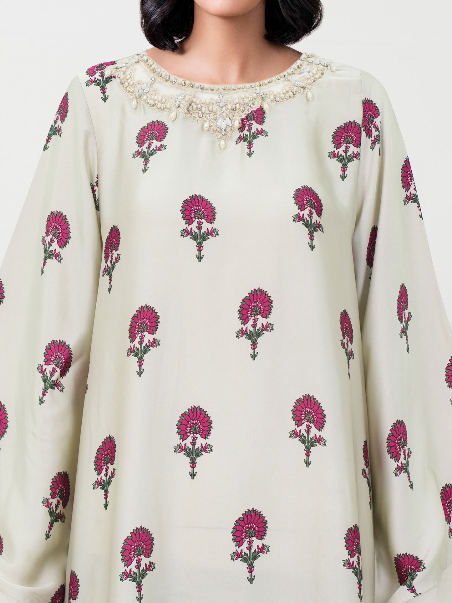 2 Piece Silk Suit-Embroidered (Pret)