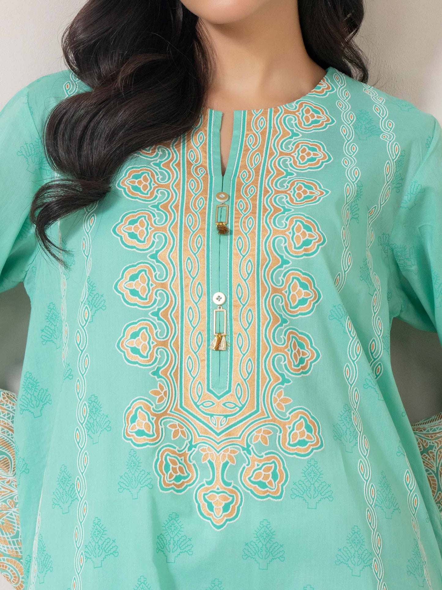 Lawn Shirt-Paste Print (Pret)