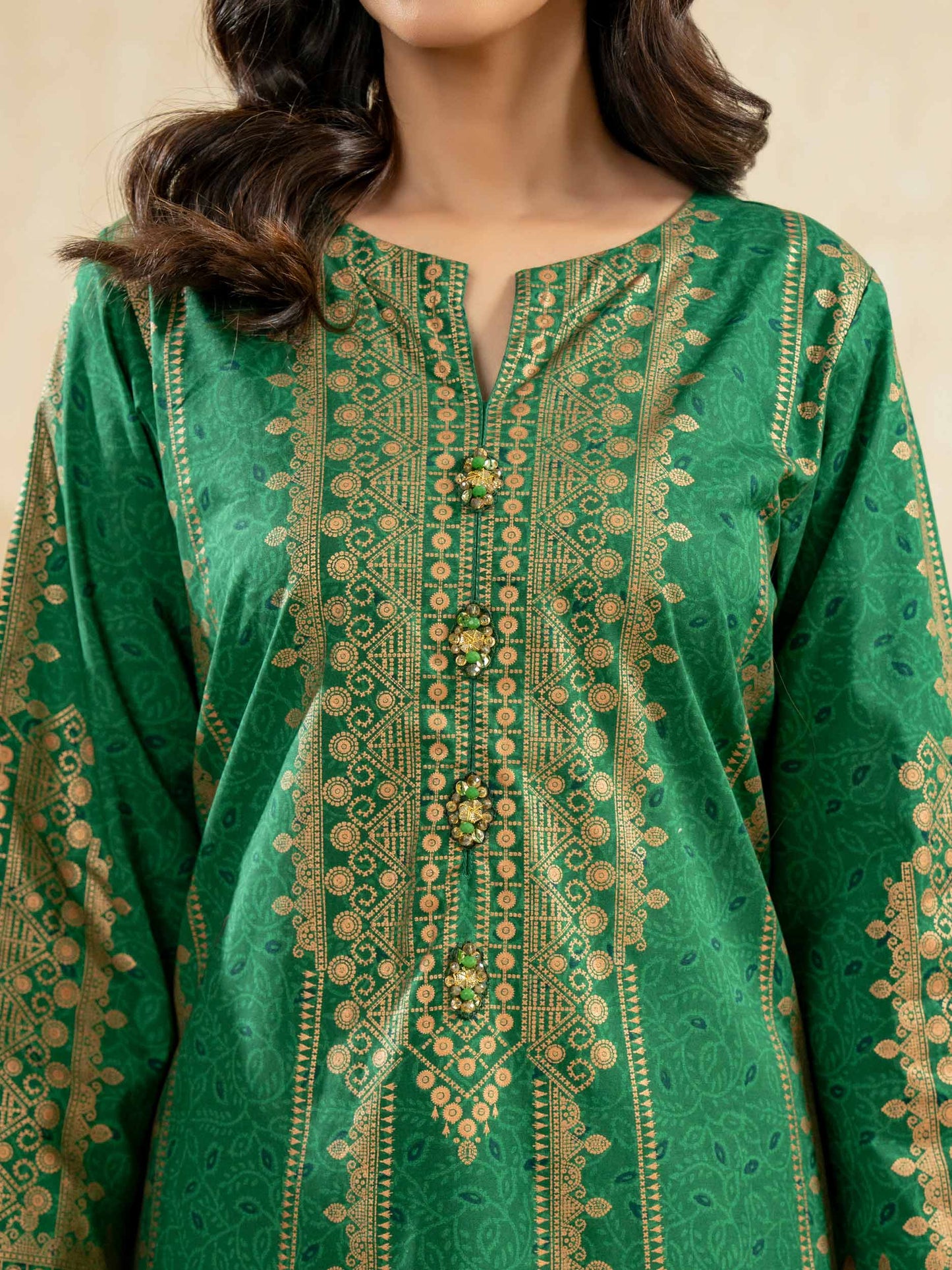 2 Piece Lawn Suit-Paste-Print (Pret)