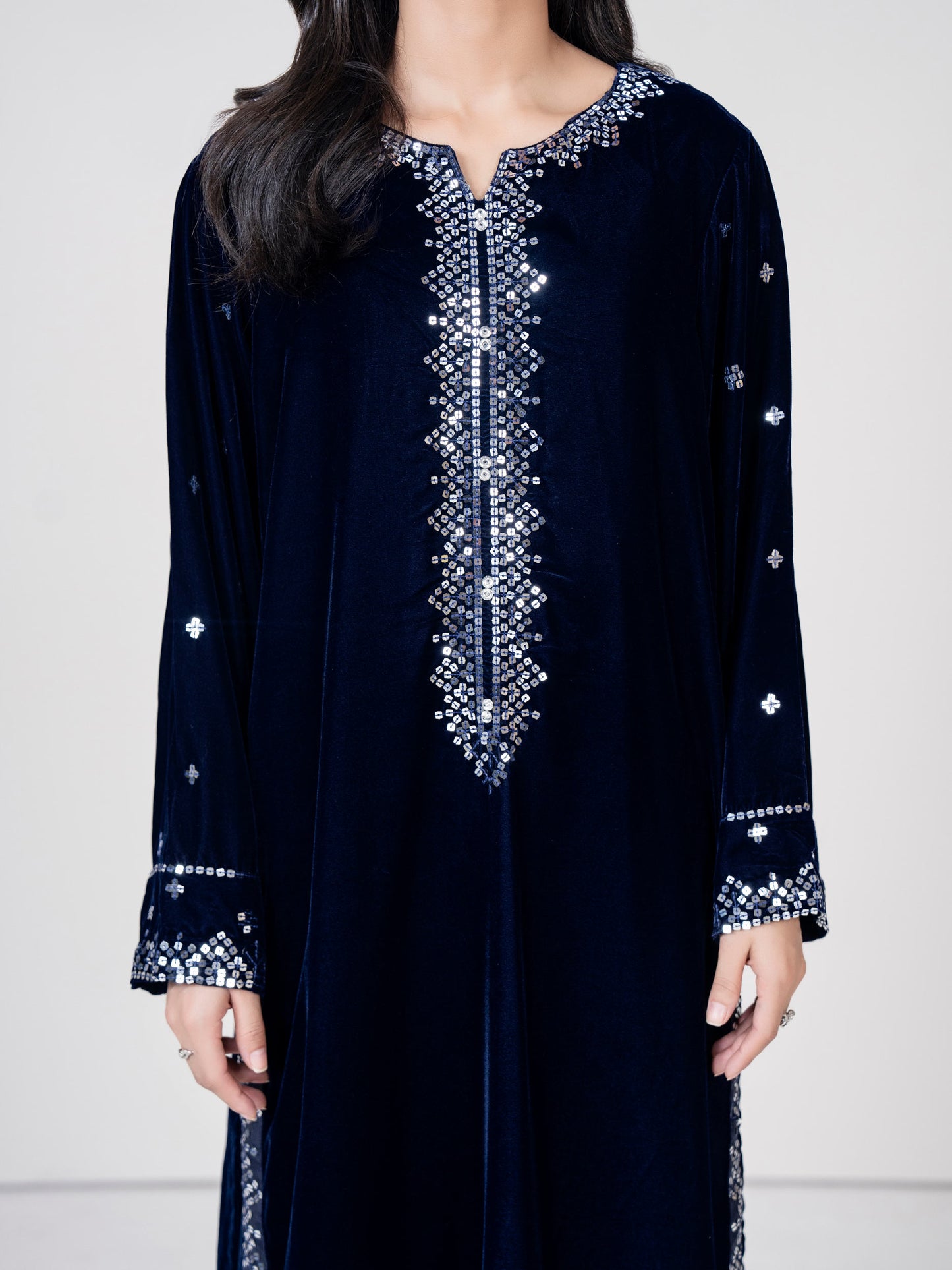 2 Piece Velvet Suit (Pret)