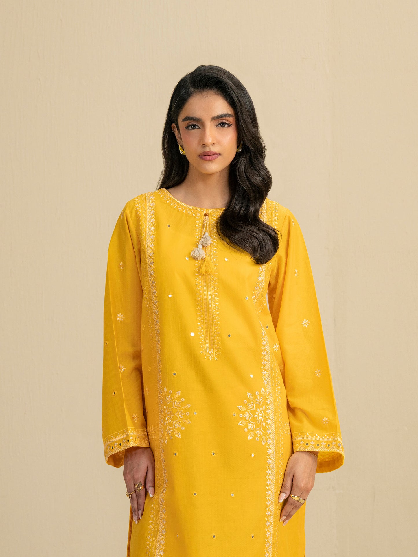 2 Piece Dobby Suit-Embroidered (Pret)