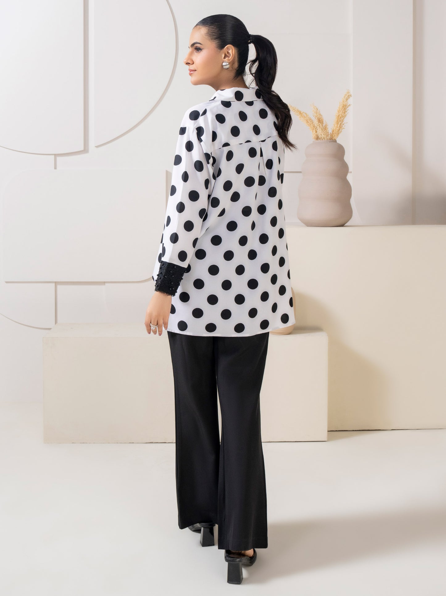 Silk Top-Embellished