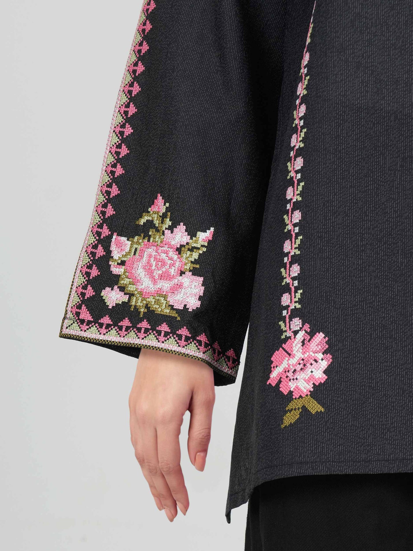 Lawn Texture Kurti- Embroidered (Pret)