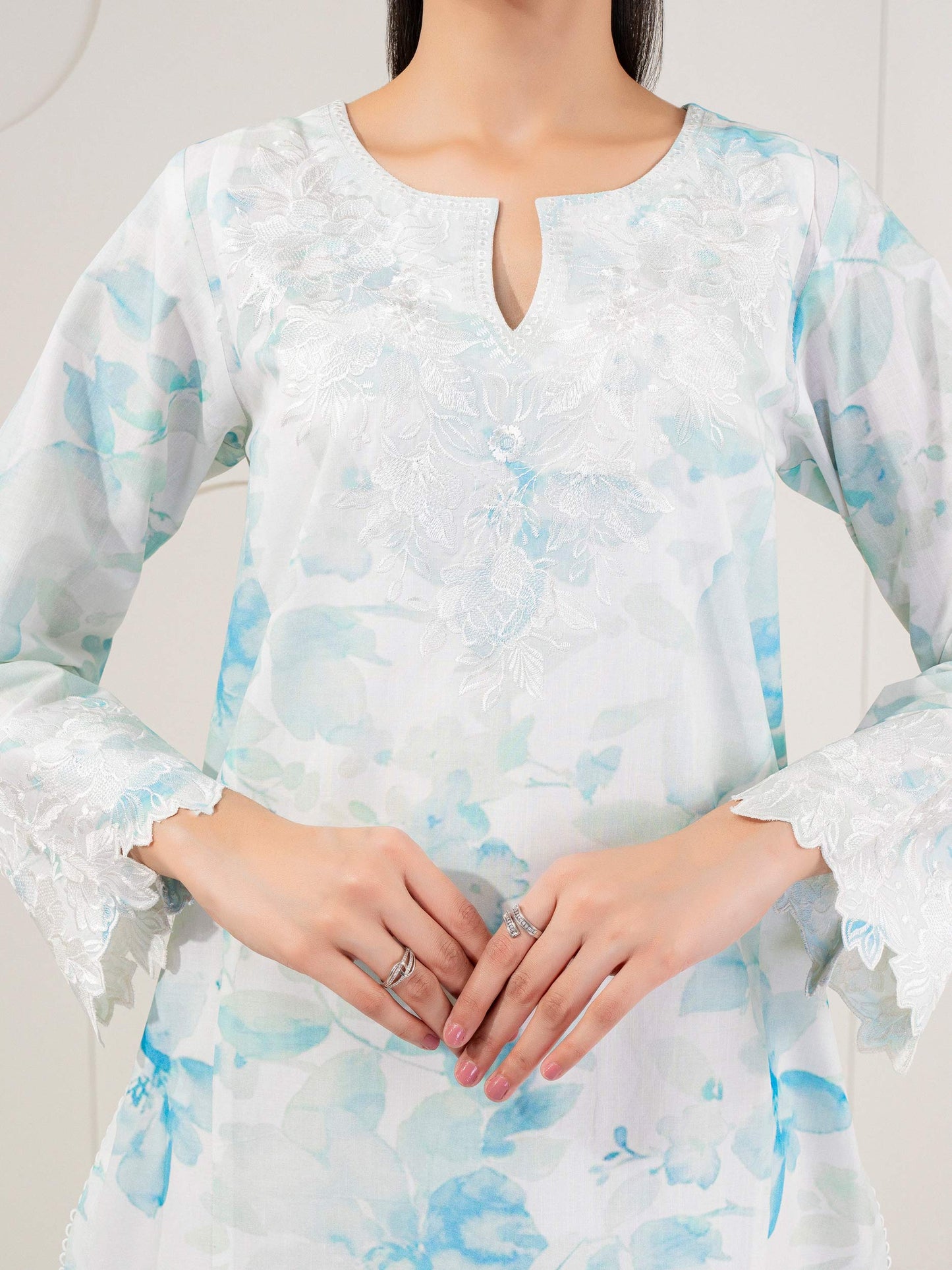 Lawn Shirt-Embroidered (Pret)