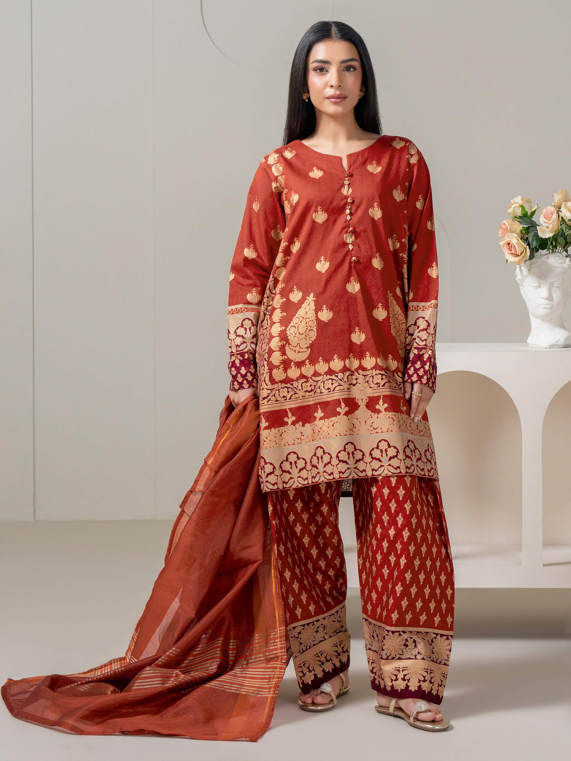 Digital Printed Lawn 3Piece (Pret)