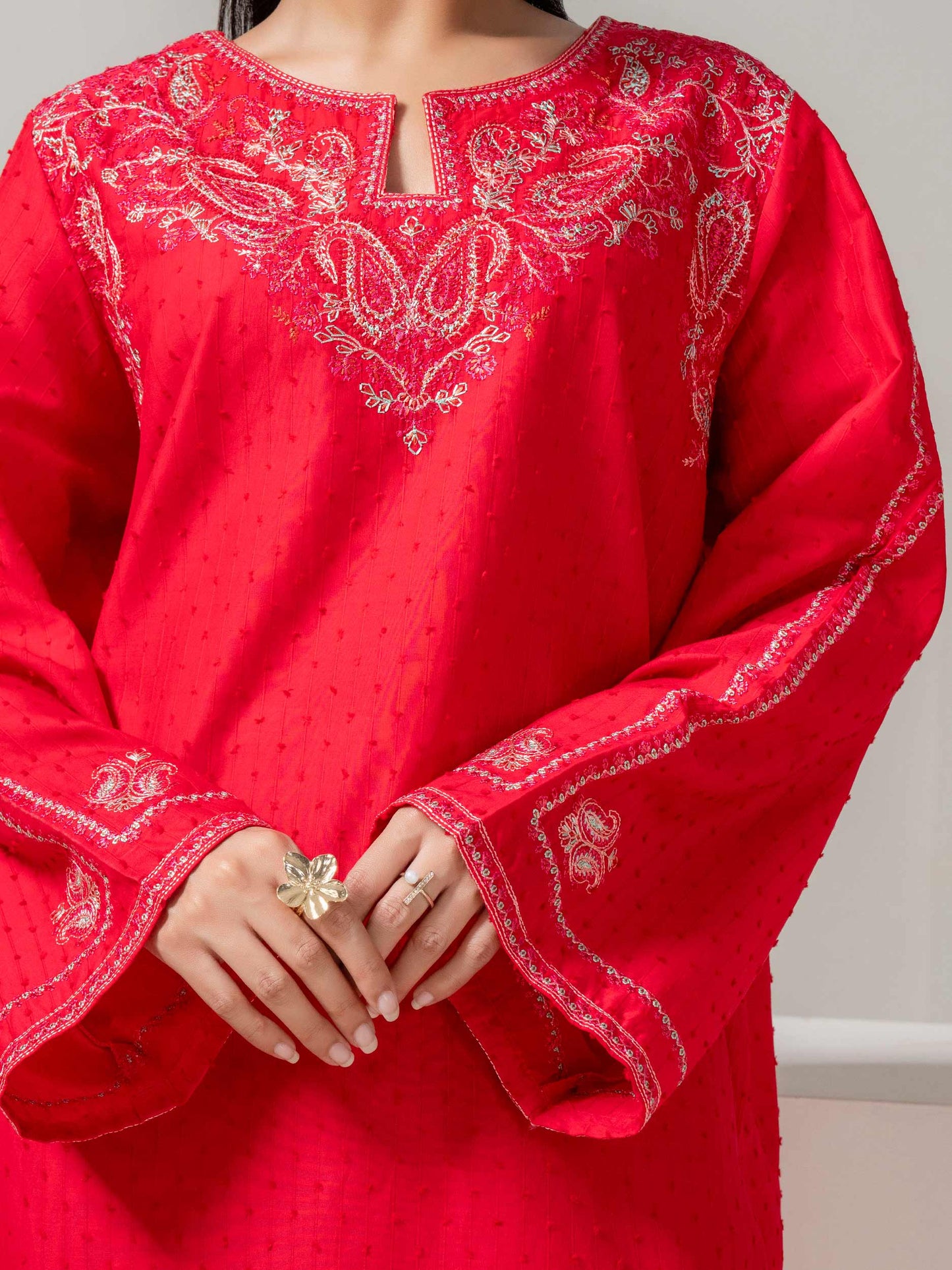 Lawn Shirt-Embroidered (Pret)