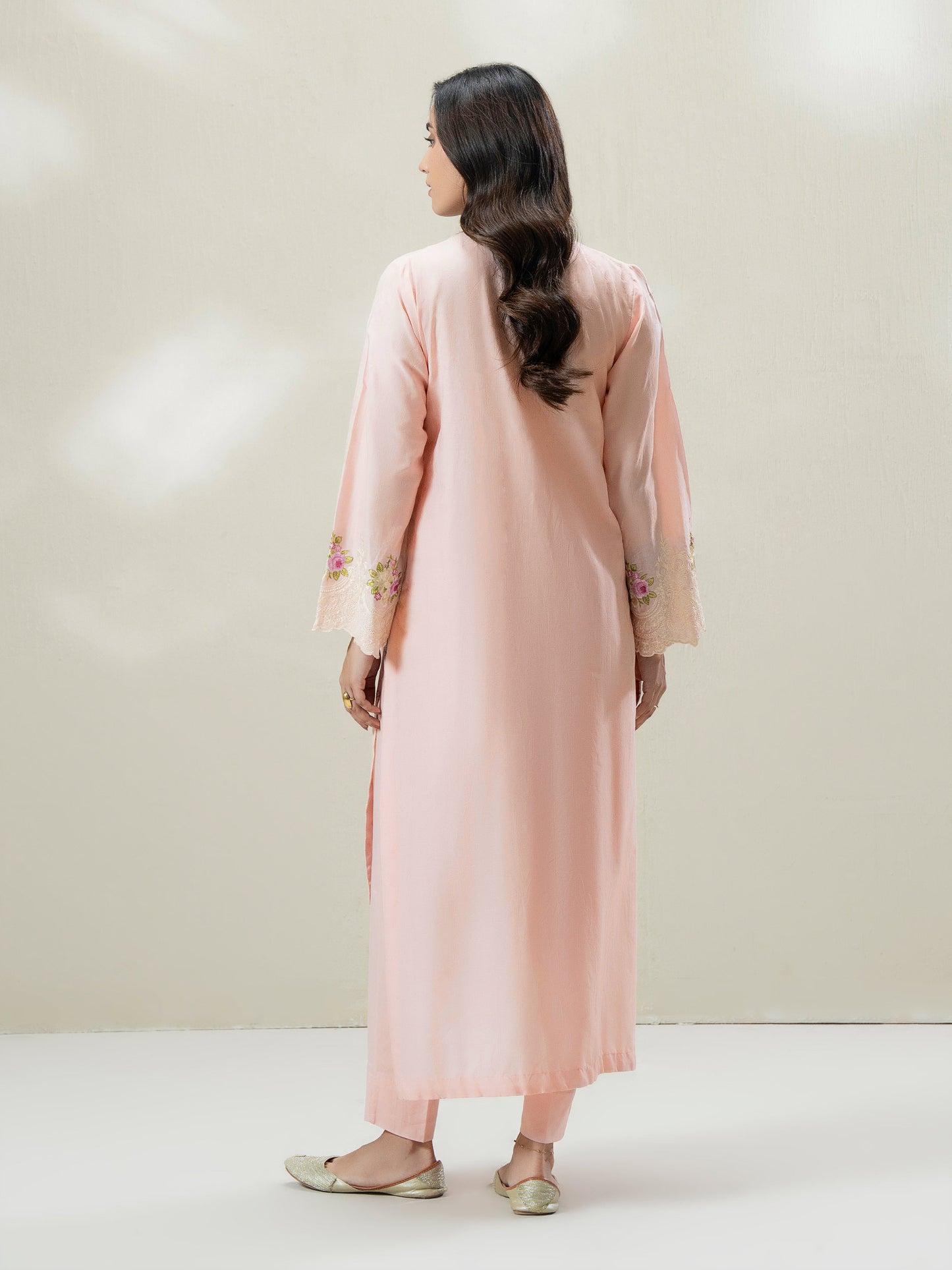 2-Piece Jacquard Suit-Embroidered (Pret)