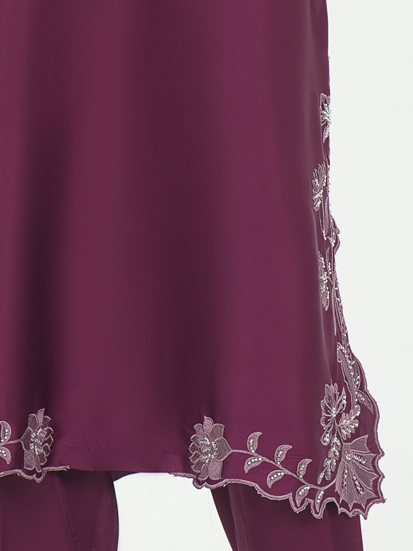 2 Piece Silk Suit- Embellished (Pret)