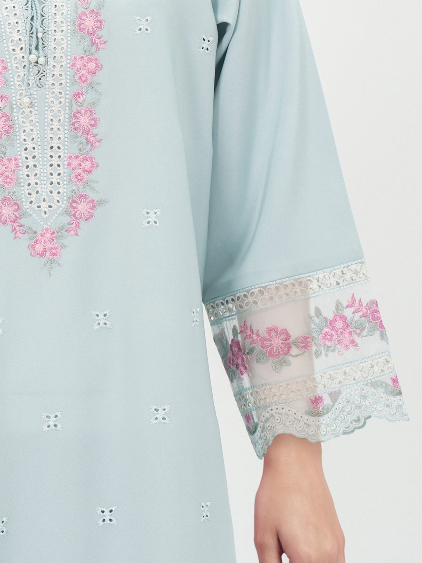 2 Piece Premium Silk Suit- Embroidered (Pret)