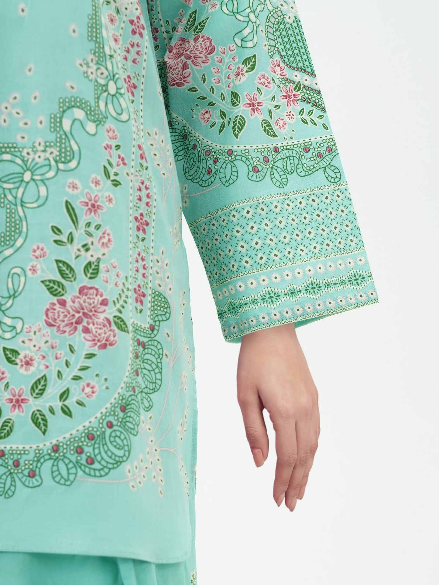 2 Piece Lawn Slub Suit (Pret)