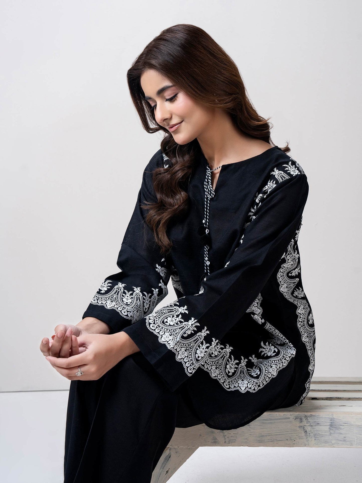 Slub Khaddar Kurti (Pret)