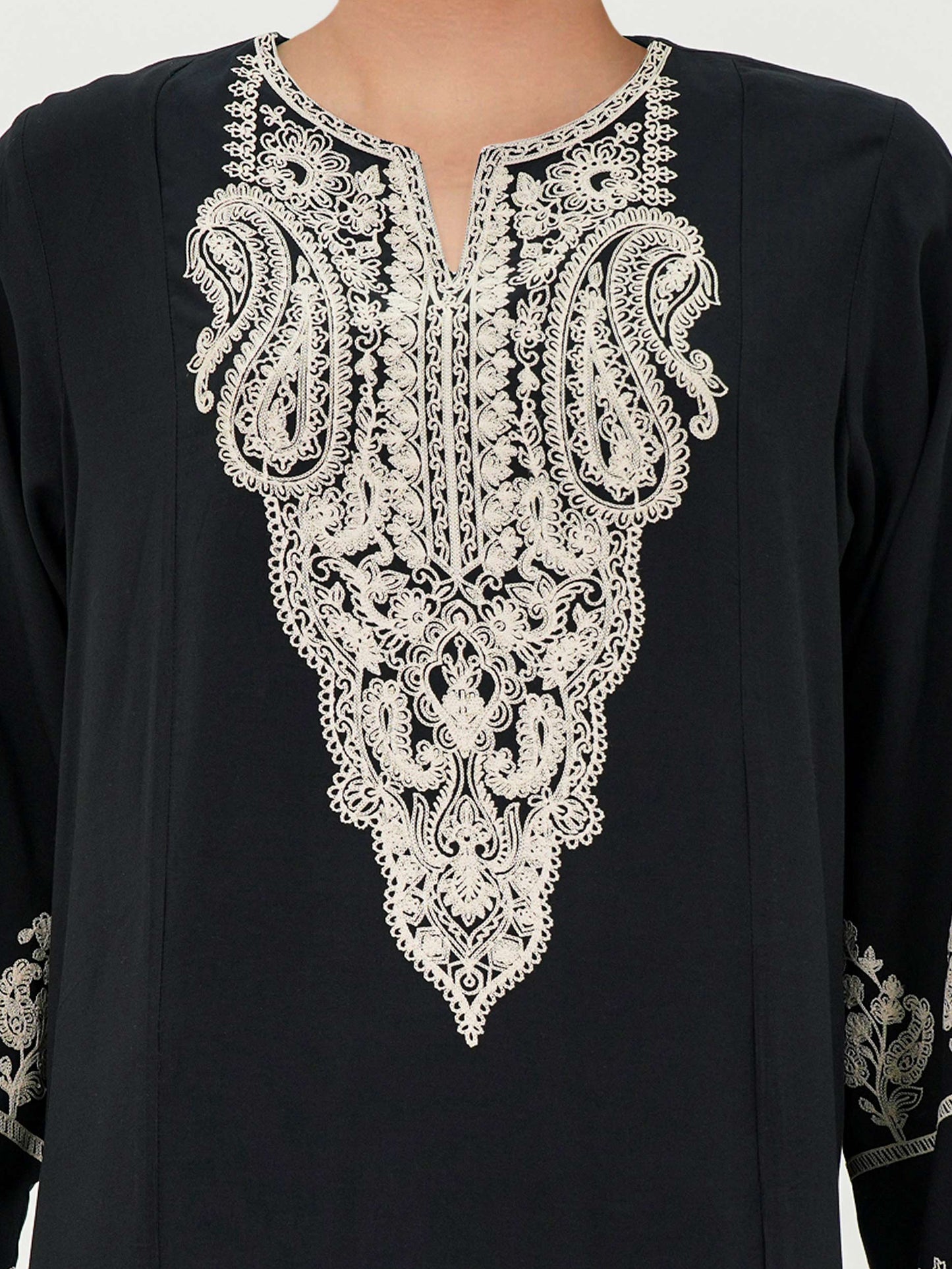 2 Piece Linen Suit- Embroidered (Pret)