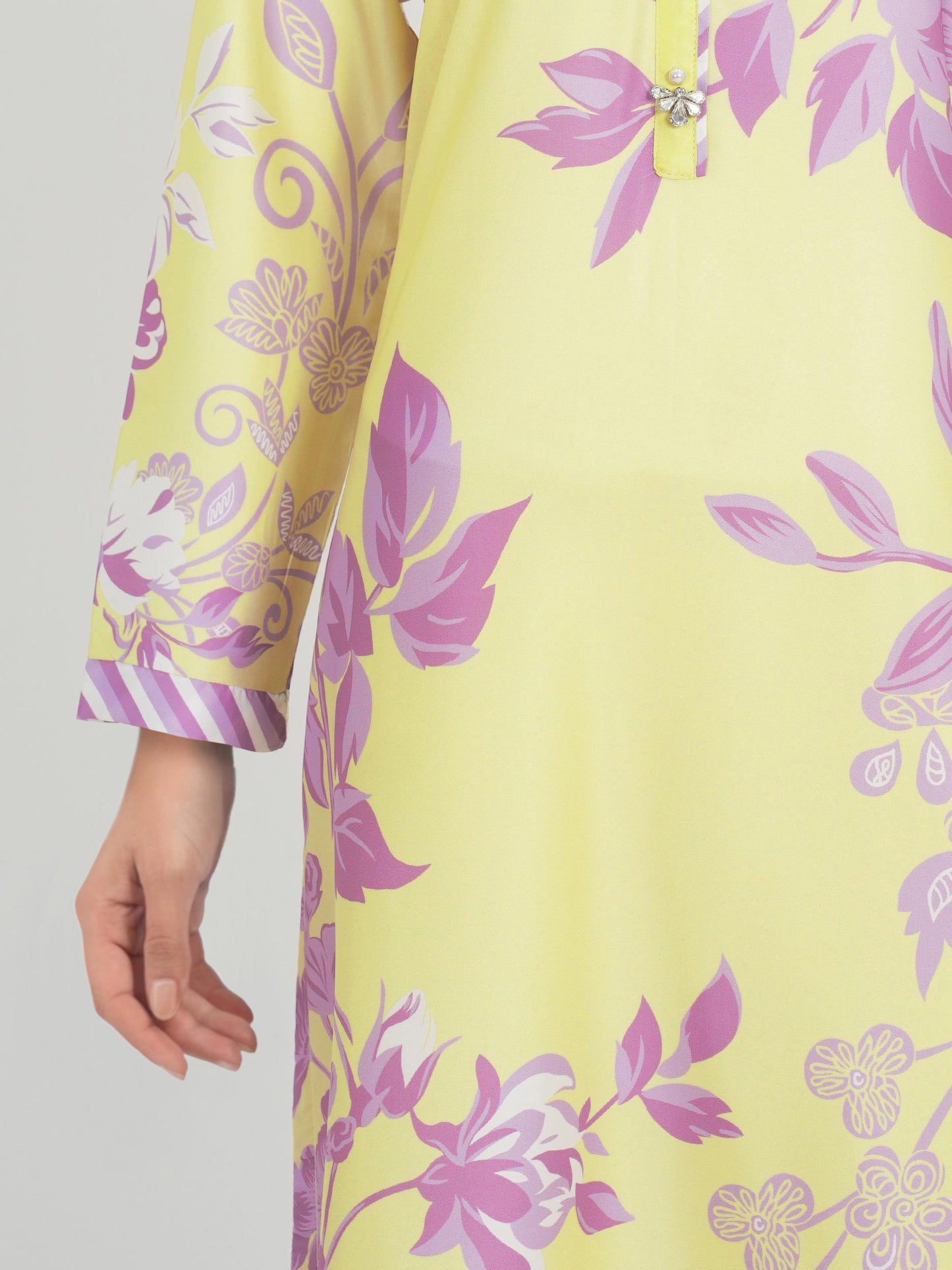 2 Piece Silk Suit-Embellished (Pret)