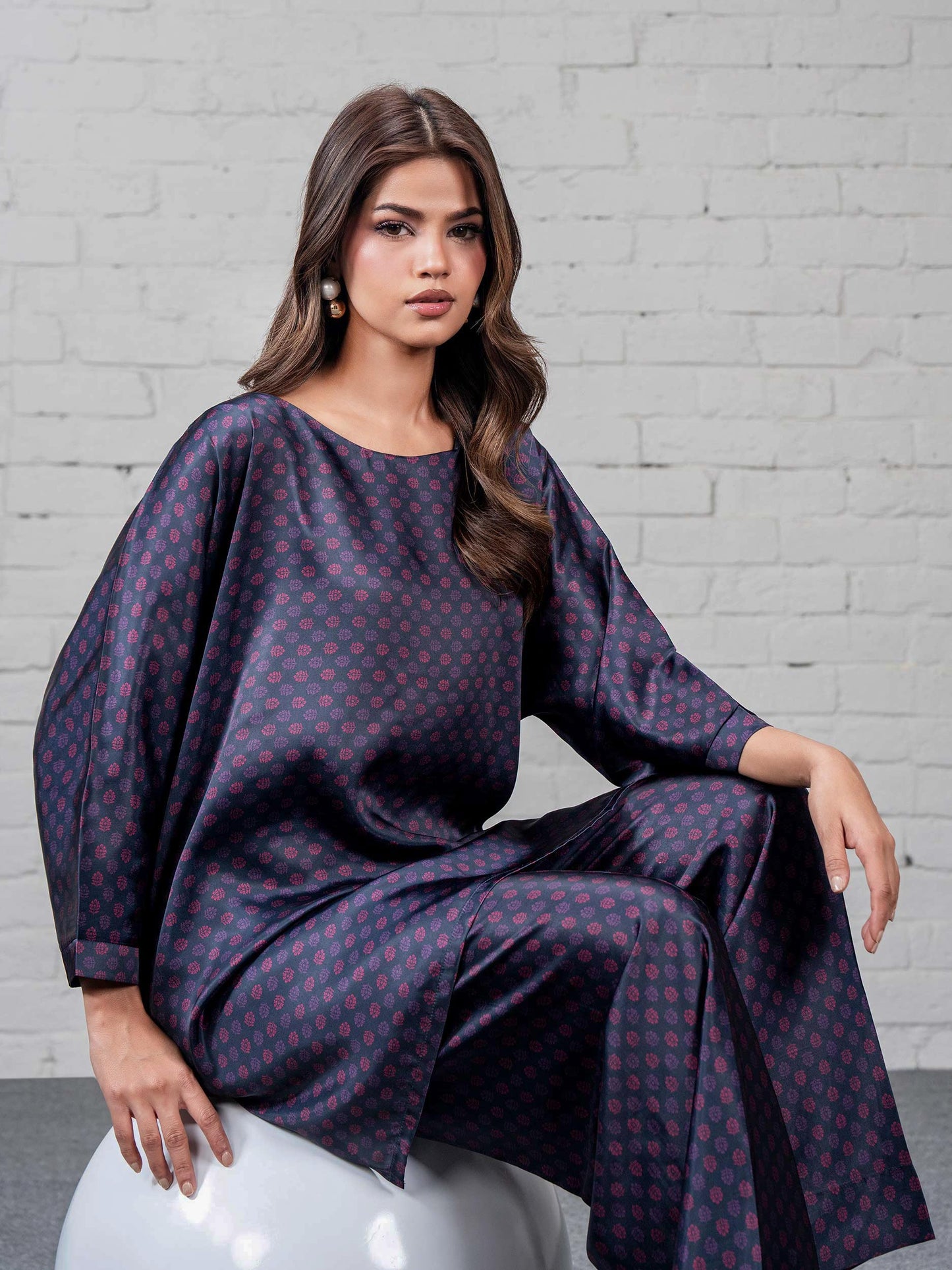 2 Piece Silk Suit (Pret)