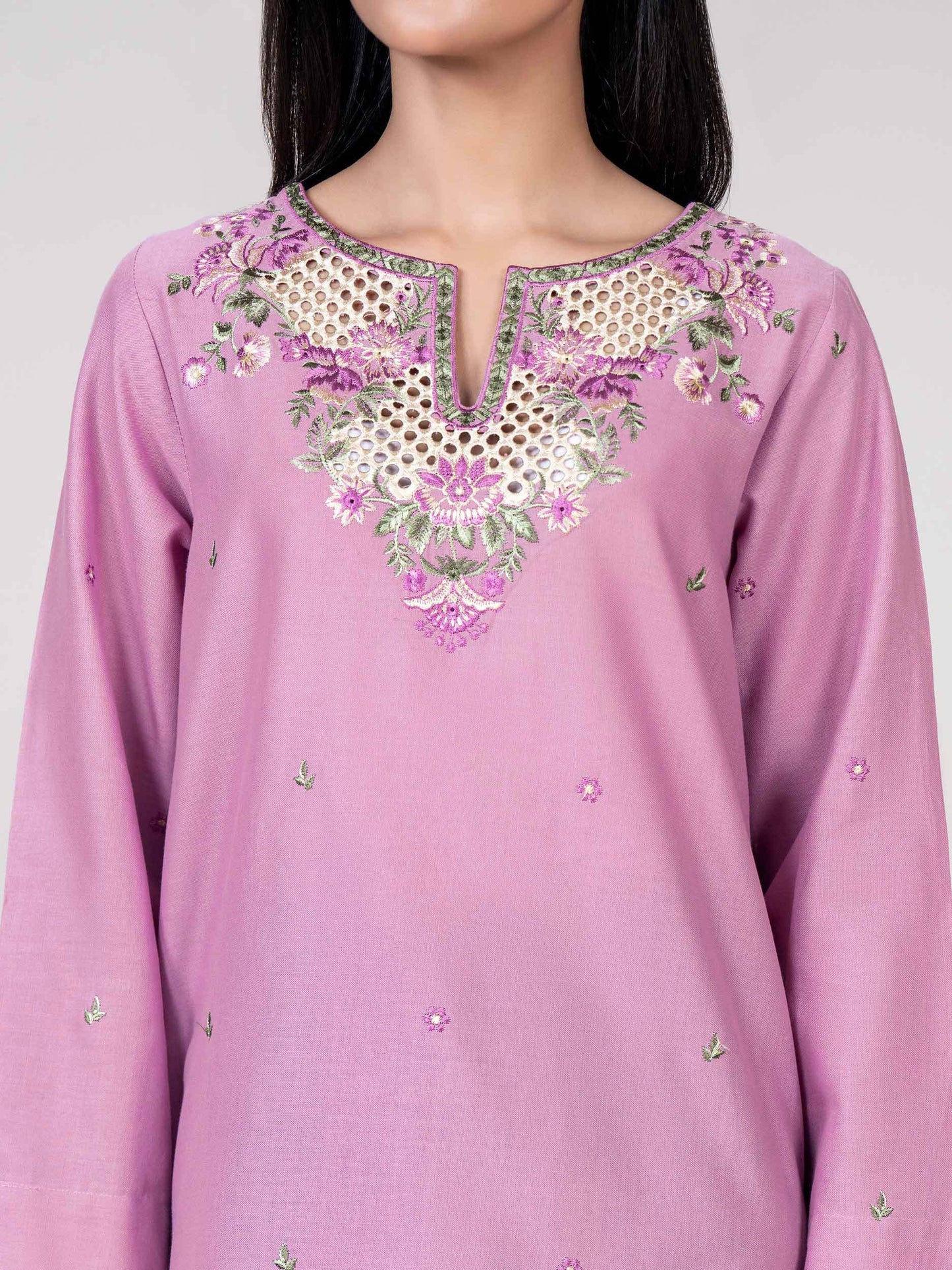 Khaddar Kurti- Embroidered