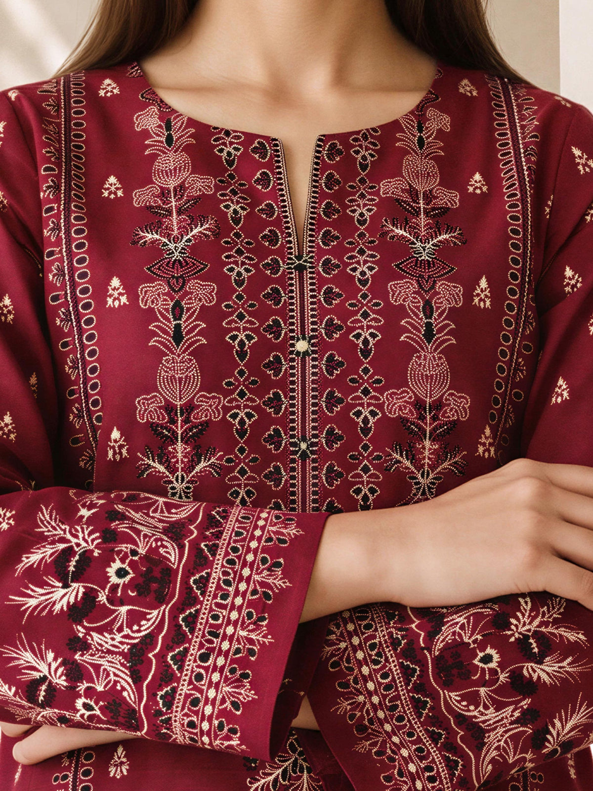 2 Piece Slub Khaddar Suit (Pret)