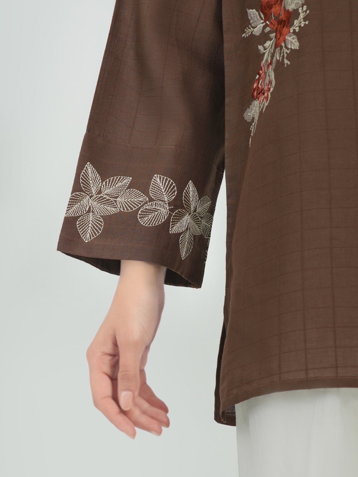 Lawn Texture Kurti- Embroidered (Pret)