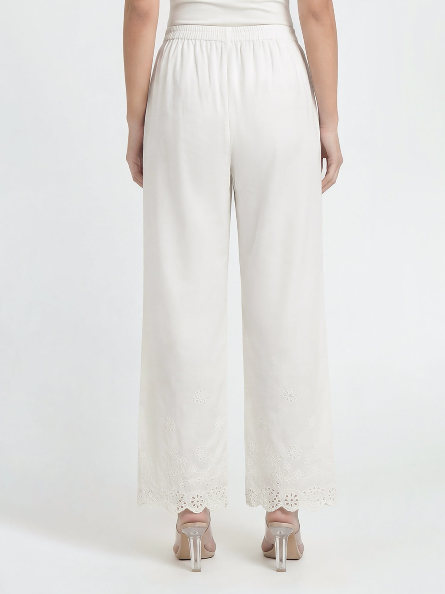 Cambric Trousers- Embroidered (Pret)