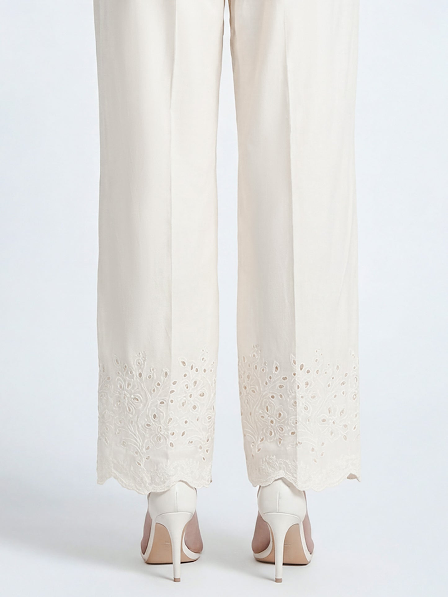 Cambric Trousers- Embroidered (Pret)