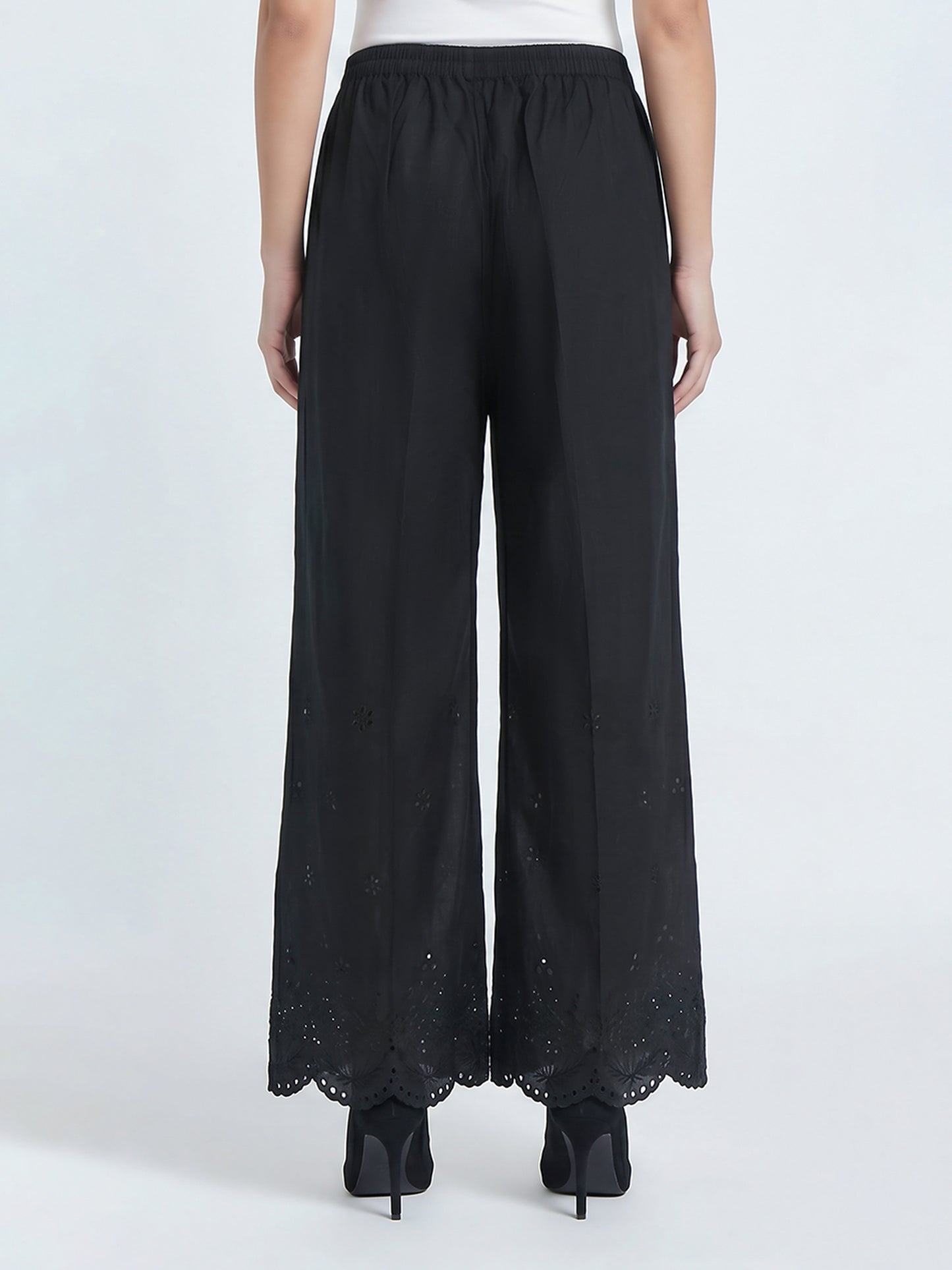 Cambric Trousers- Embroidered (Pret)