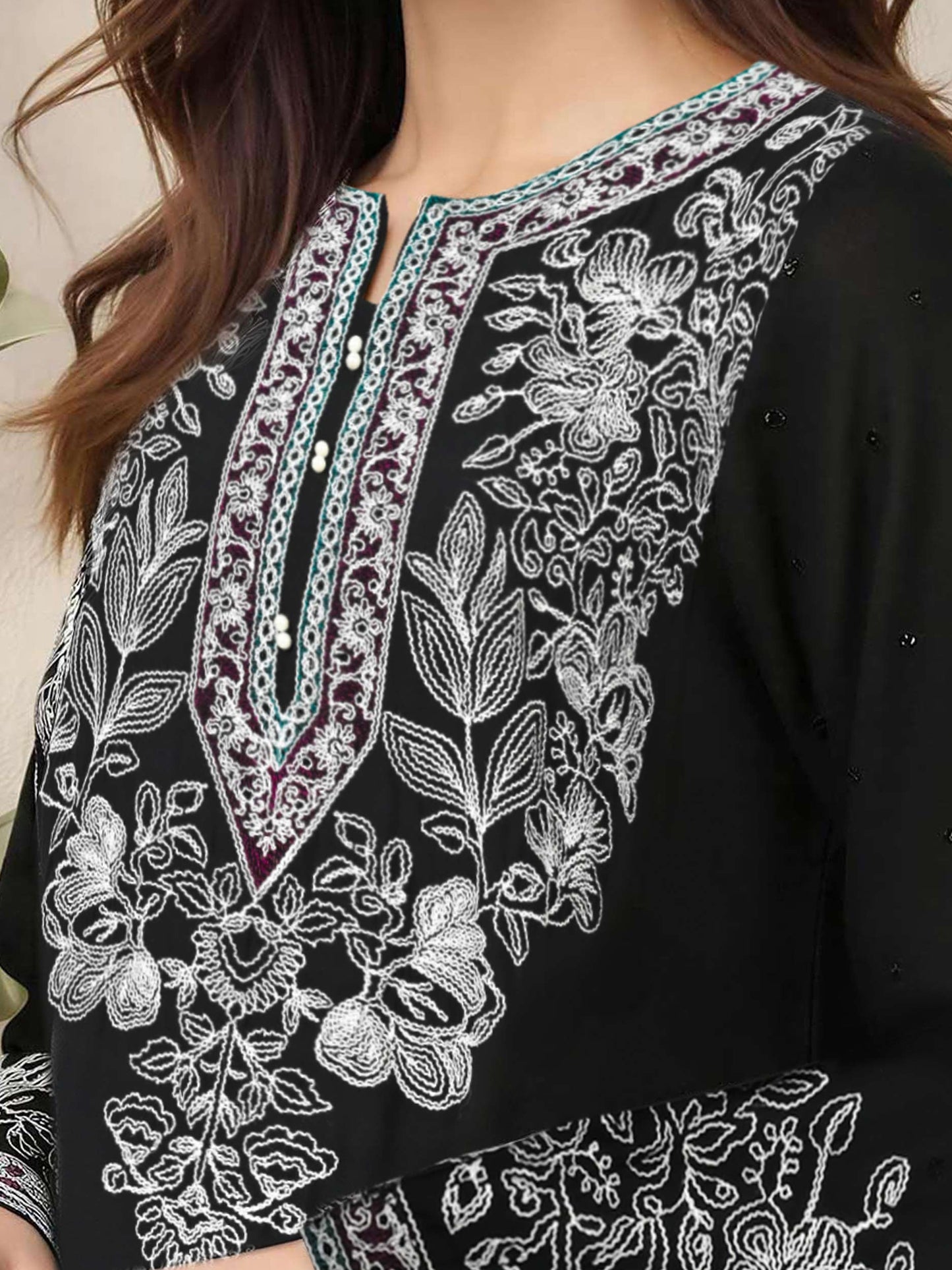 2 Piece Grip Suit- Embroidered (Pret)