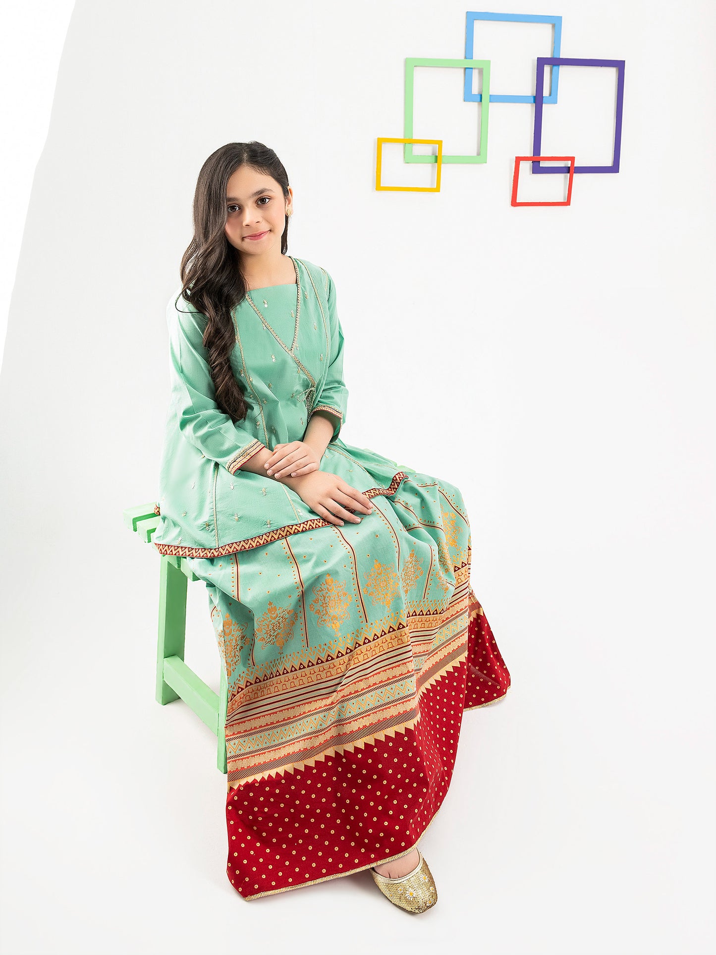 2 Piece Lawn Suit-Embroidered