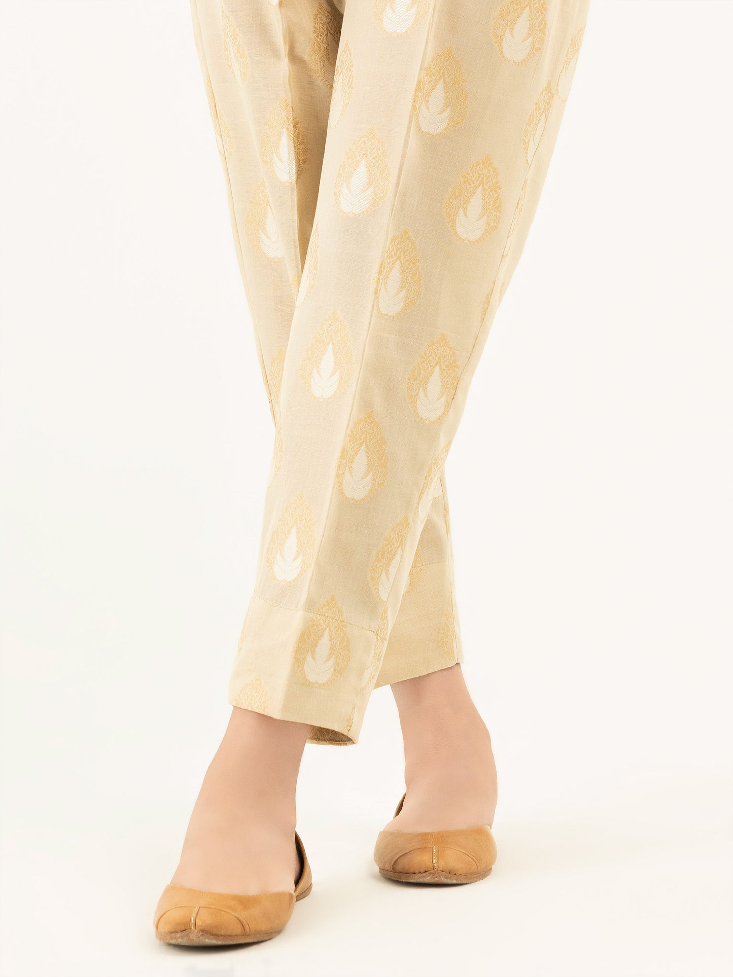 Printed Jacquard Trousers (Pret)