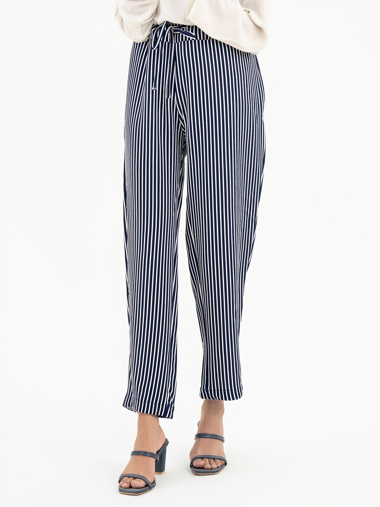 Stripe Printed Jersey Pants