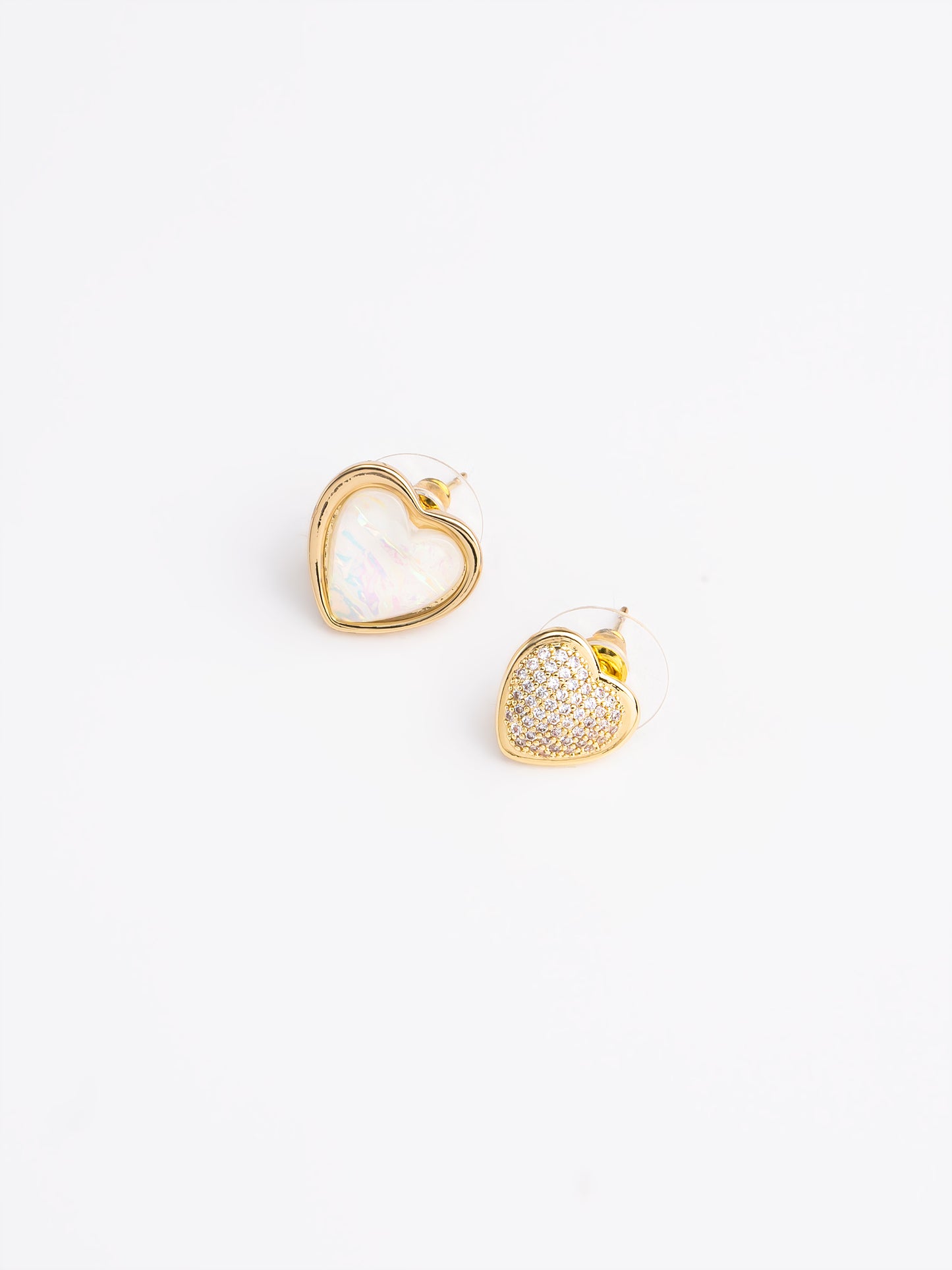 Textured Heart Studs