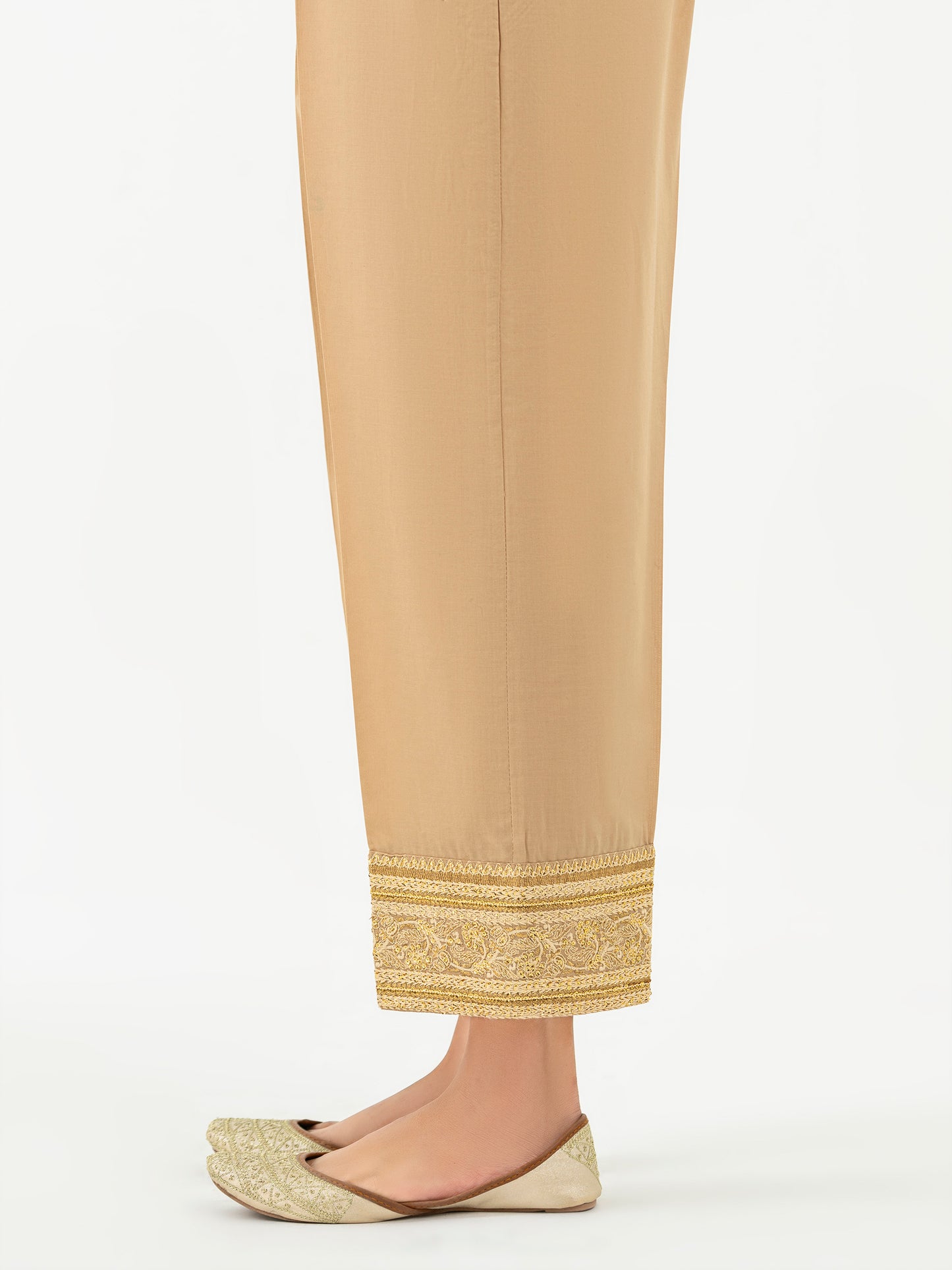 Cambric Trouser-Embroidered (Pret)