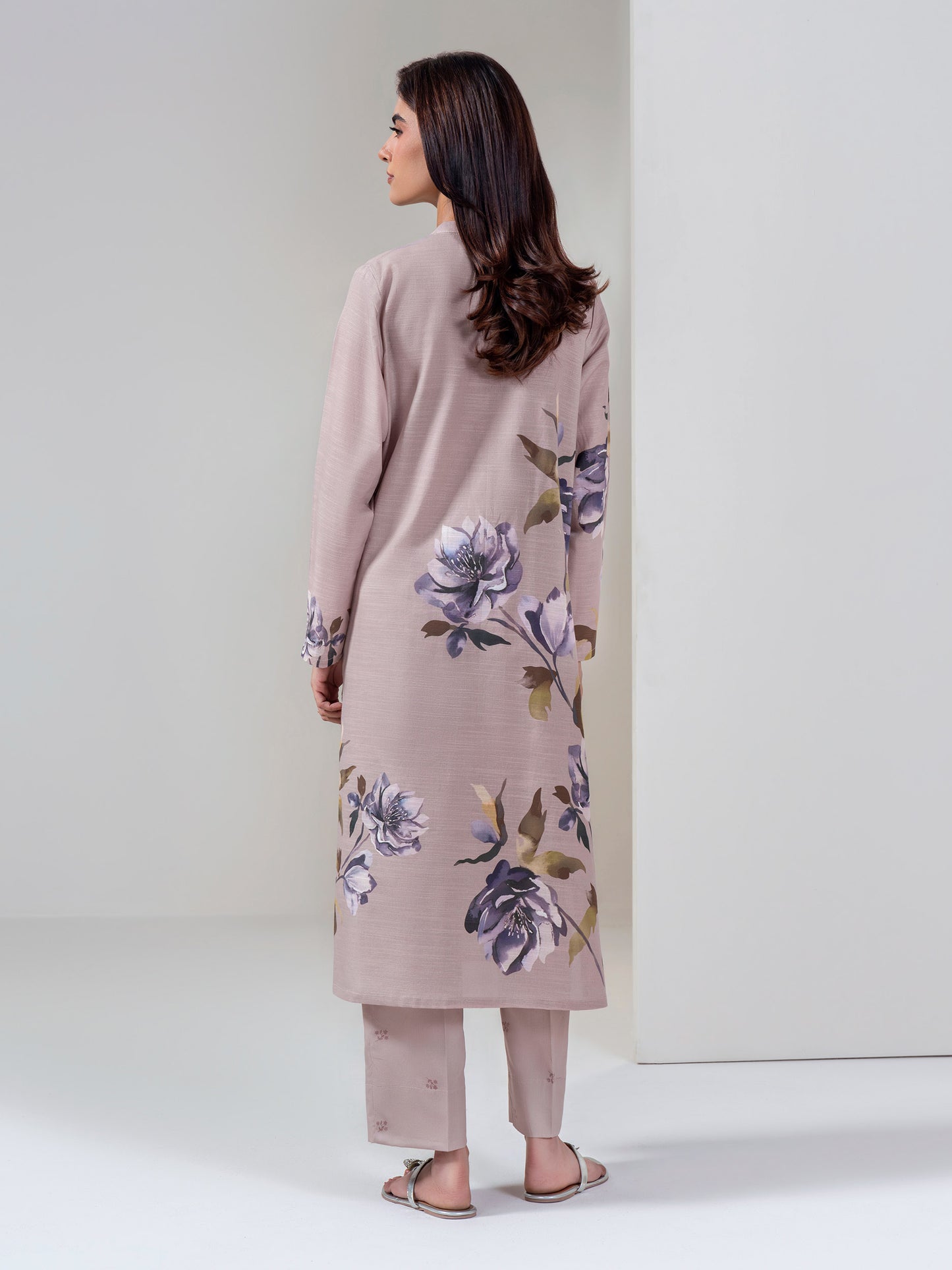 2 Piece Slub Khaddar Suit (Unstitched)