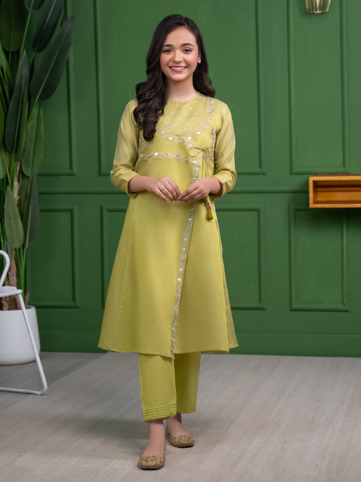 2 Piece Net Suit-Embroidered