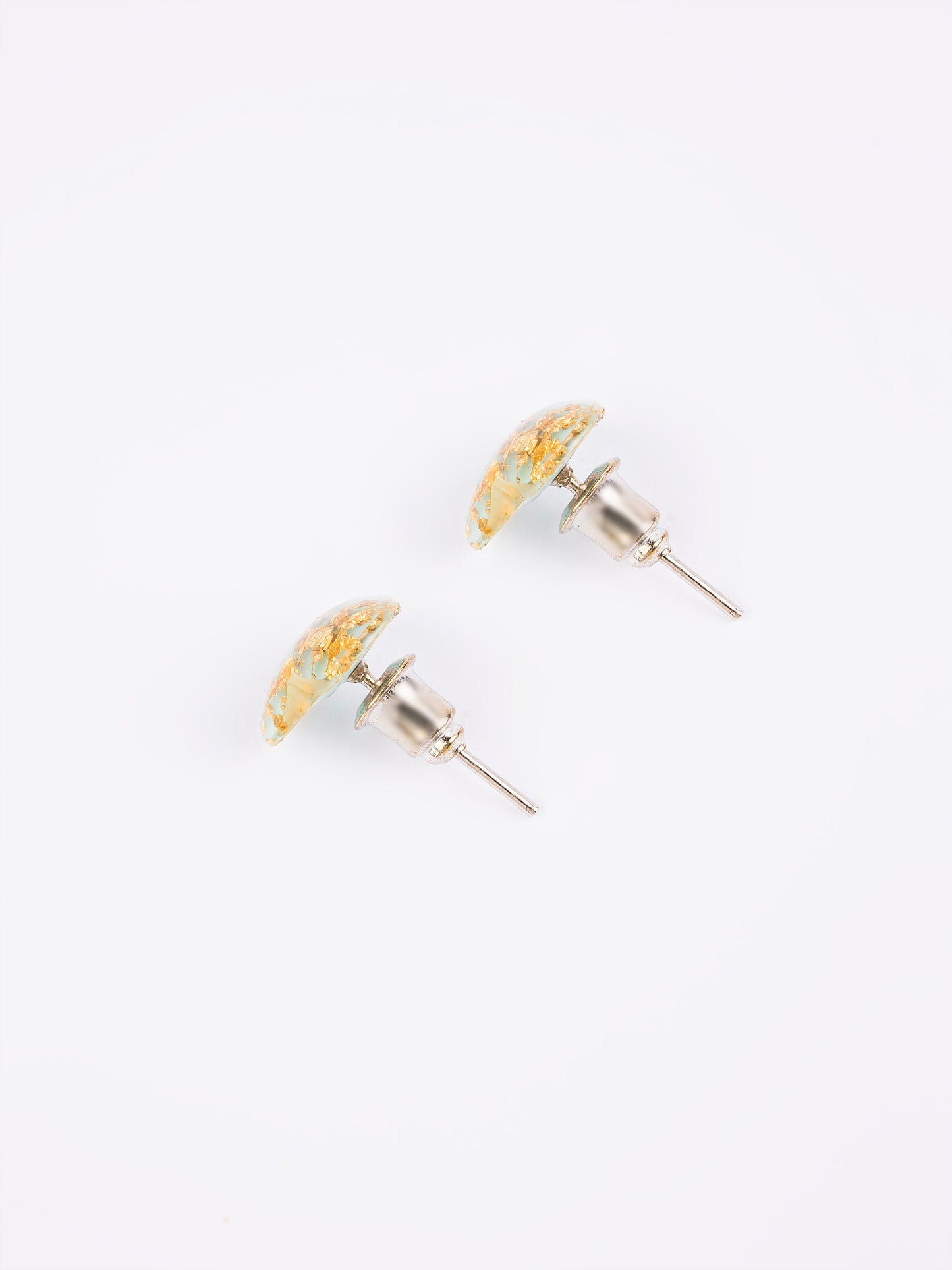 Glittered Heart Studs