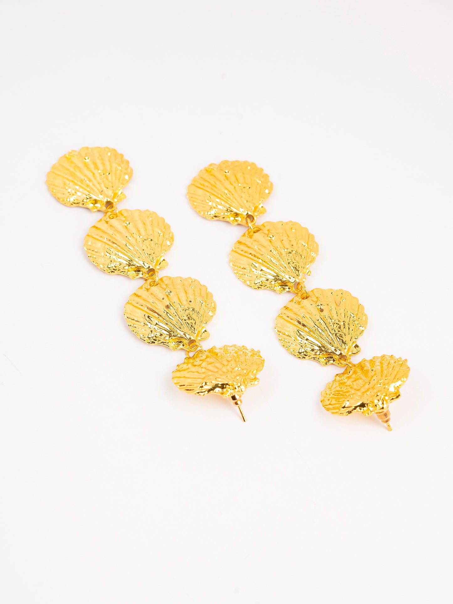 Textured Shell Earings