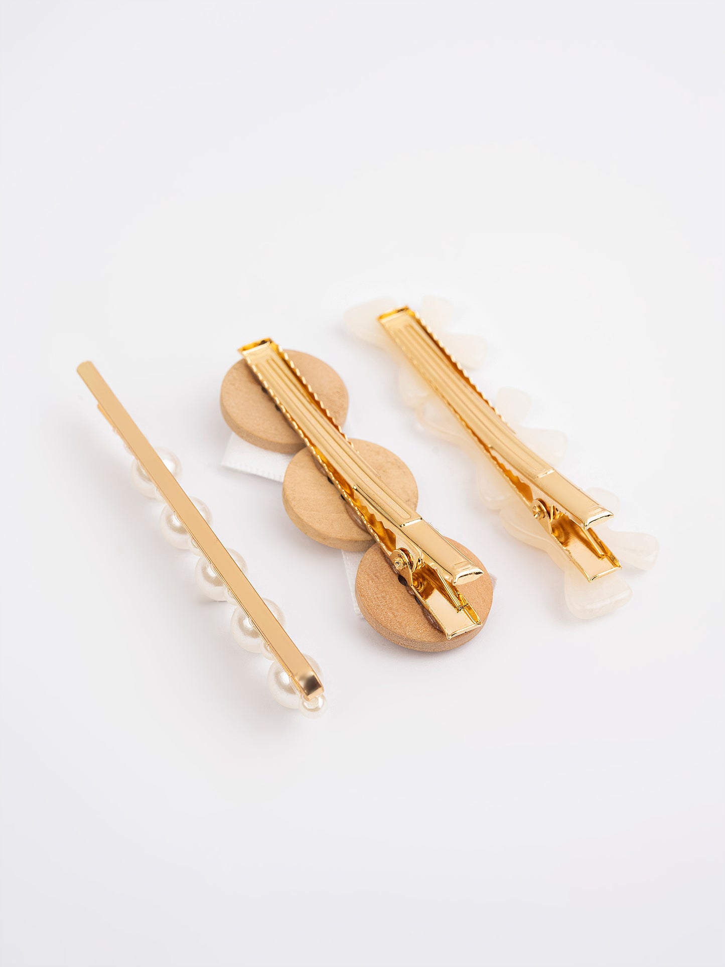 Button Hair Clips