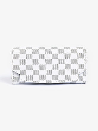 checkered-print-wallet