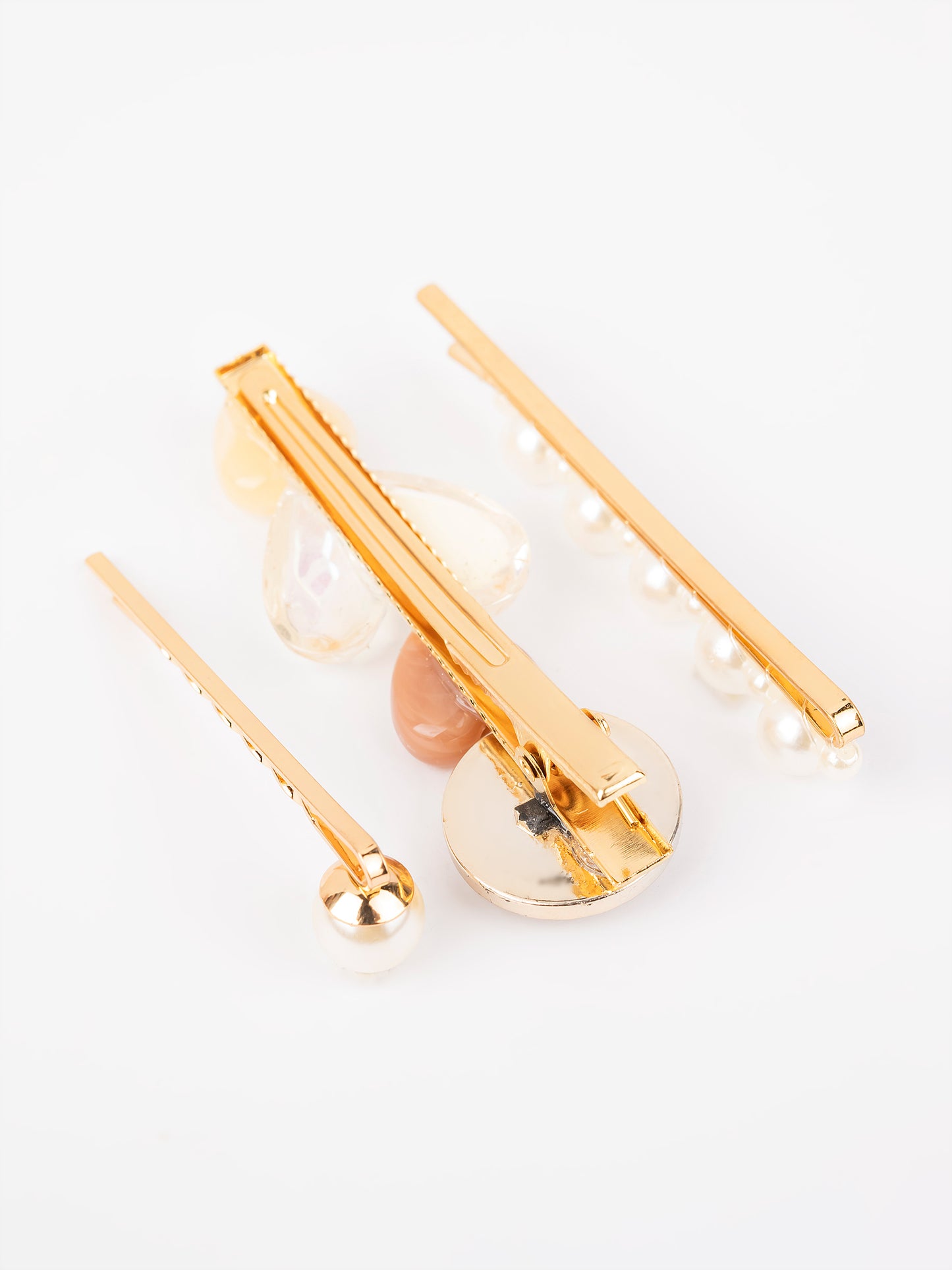 Rainbow heart Hair Clips