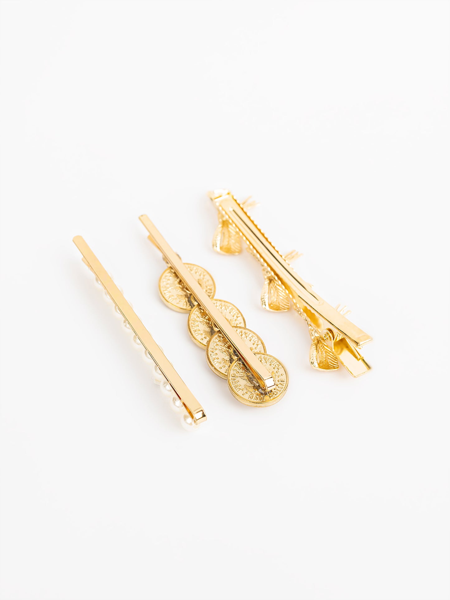 Coin Hair Snap Clip Set