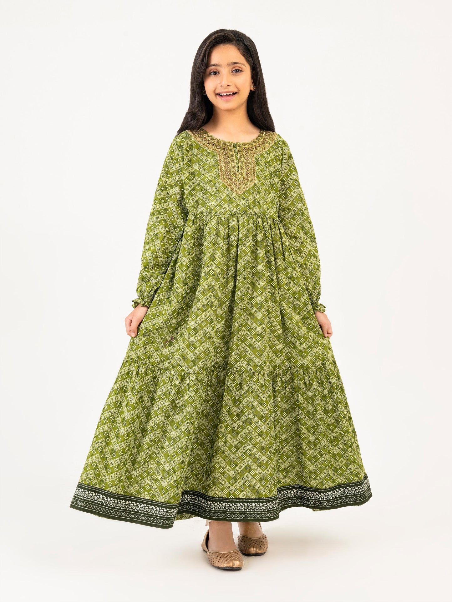 Lawn Frock-Embroidered