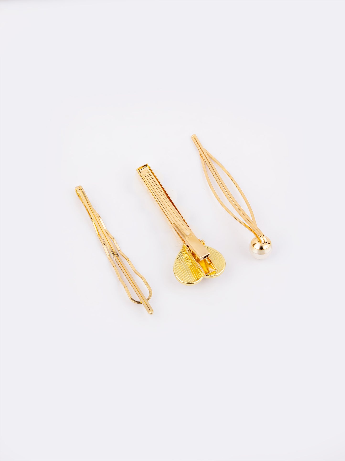 Pearl Embellished Hair Clip Set