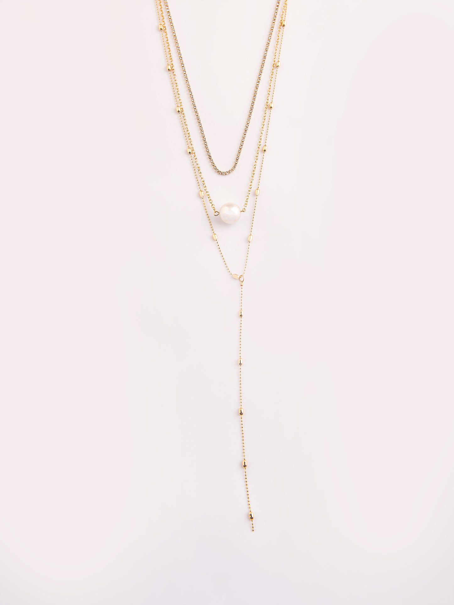 Classic Embellished Layered Necklace