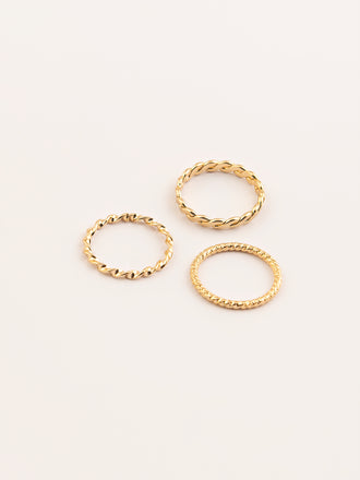 gold-ring-bands-set