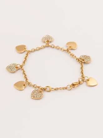 hearts-charm-bracelet