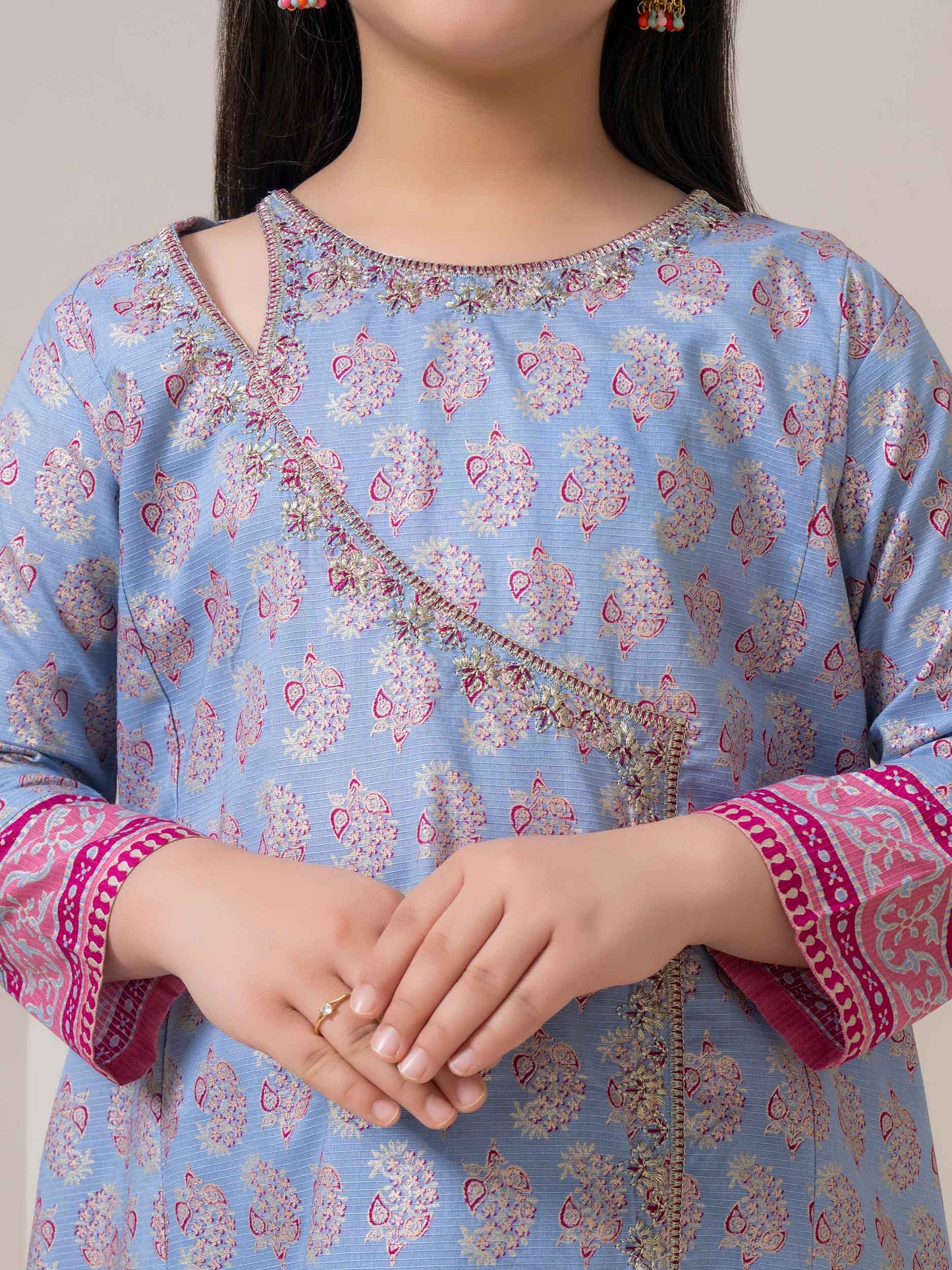 2 Piece Lawn Suit-Embroidered