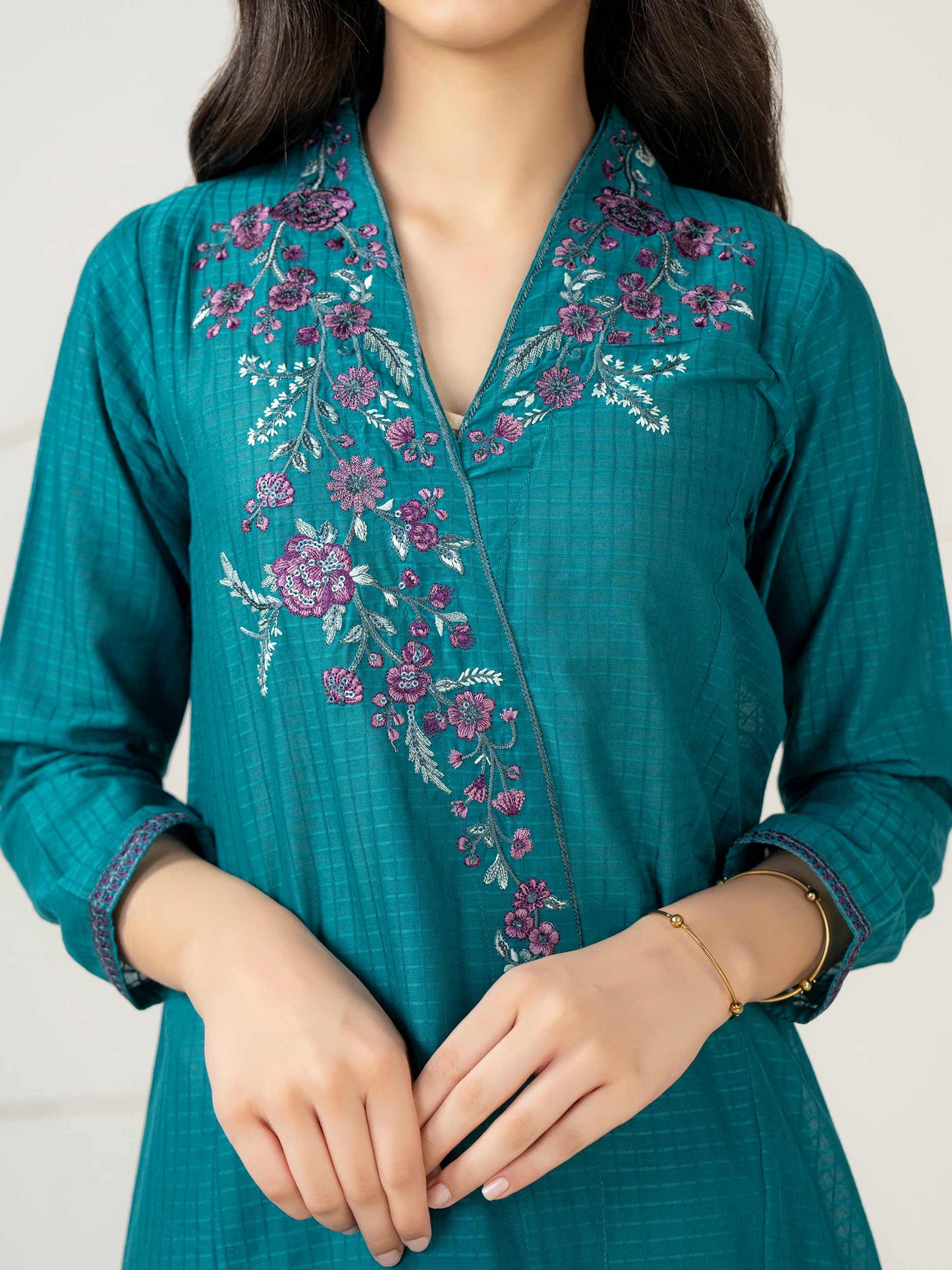 2 Piece Lawn Suit-Embroidered